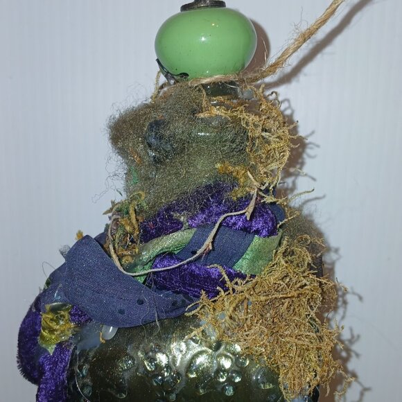 Apothecary Halloween bottle, altered art potion bottles, mixed media apothecary - Picture 7 of 9